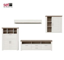 Fernsehrwand by Mustering Landhaus als Set Breite/Höhe/Tiefe: 374/207/51,2 cm