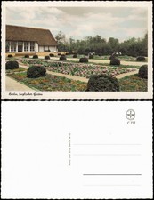 Ansichtskarte Berlin Englischer Garten, Haus u. Anlagen Colorfotokarte 1954