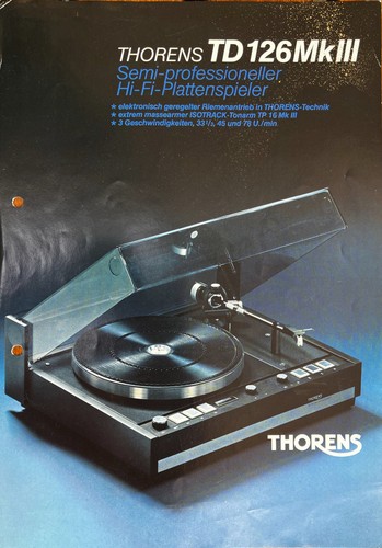 Vintage prospekte thorens - prospekte,