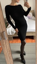 Kleid Asos Rückenfrei Gr. 34 XS schwarz Schnürung Party Cocktail Sexy