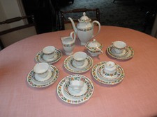 Kaffeeservice Hutschenreuther Siegfried antik um 1925 Zaunwinde kompl f 6, 21 T.