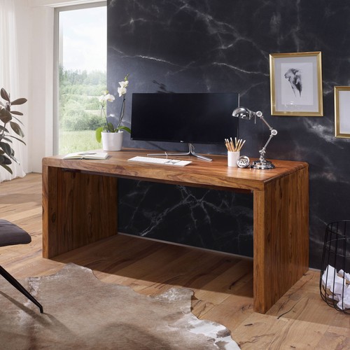 Schreibtisch finebuy holz - finebuy,