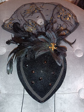 Fascinator Samt + Spitze +