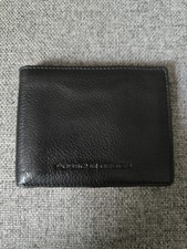 Porsche Design Herren Geldbörse Schwarz Leder Kartenhalter