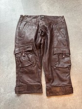 Mega Lederhose Knielang Braun Gr. 30