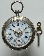 Taschenuhr Herren Blumendekor