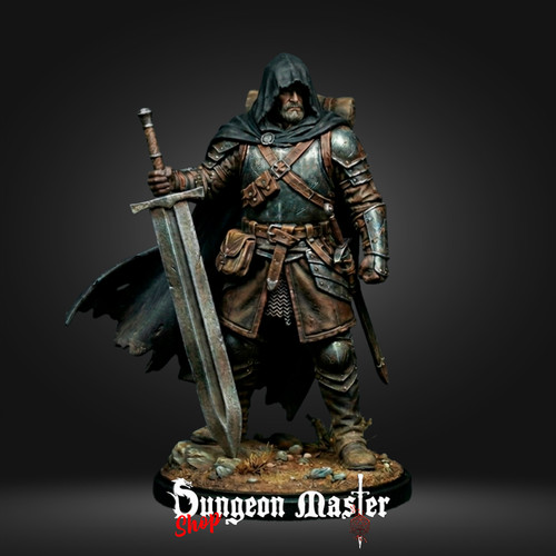 Human warrior miniatur dnd - warrior, 3d