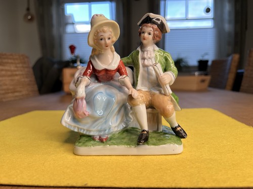 Alte porzellan figur pärchen - porzellan-figur,