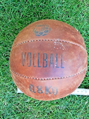 Medizinball lederball 8 kg - medizinball, 0.8