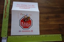 Alter Aufkleber Tankstelle ESSO TV PRO7 McDonalds Aktion Pro Kids