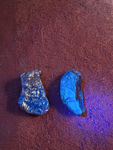 Blauer bernstein aus sumatra - aus,