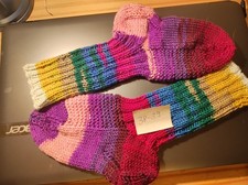 Handgestrickte Socken kunterbunt, schön warm  38-39