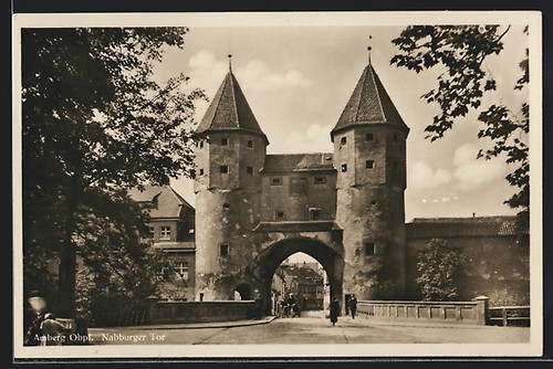 Ansichtskarte amberg obpf - ansichtskarte,