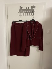 Damenkostüm 3-tlg  Bordeaux