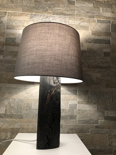 Tischlampe altholz 45cm - tischlampe,