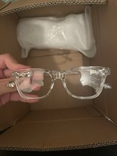 Chrome Hearts Look Brille Transparent Neu mit Etikett