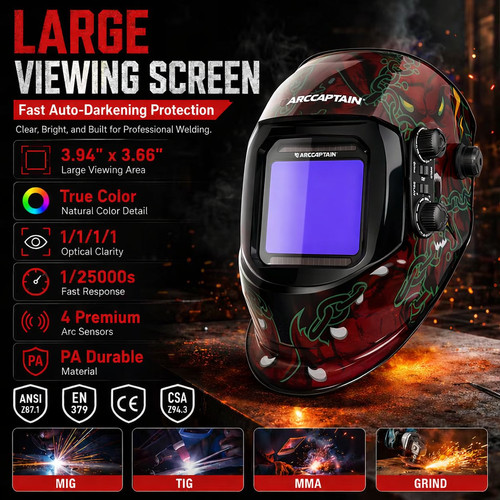 Arccaptain auto schweißhelm - arccaptain, auto-schweißhelm