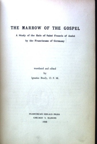 The marrow gospel a - of,