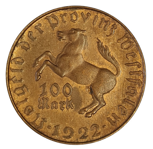 Notgeld westfalen 100 mark - notgeld,