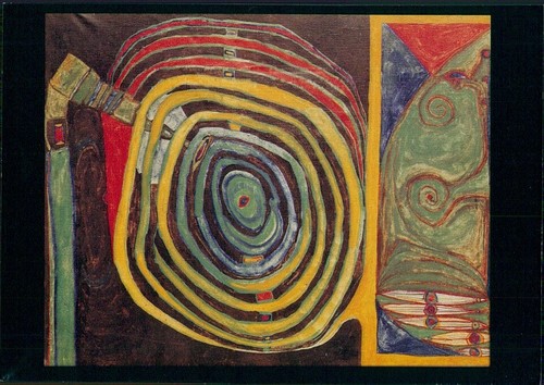 Kunst postkarte 1995 - ak, kunst-postkarte