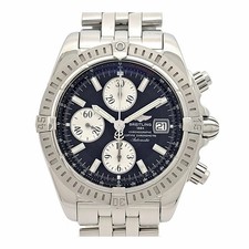 BREITLING Chronomat Evolution A13356 schwarz Herrenuhr gebraucht #94330