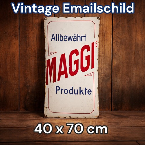 Vintage alt maggi emaille - vintage,