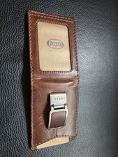 Toller Herrengeldbeutel Fossil Leder Braun