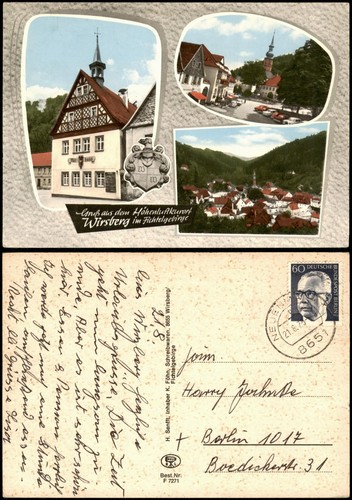 Ansichtskarte wirsberg - ansichtskarte,