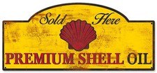 Blechschild Premium Shell Oil