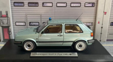 VW Golf 2 Polizei Umbau Zivilpolizei m. Alurädern und abnehmbaren Blaulicht 1:18
