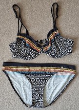 Jette Joop, Bügel Bikini, Elasthan, Ethno Muster, Gr. 36D