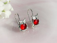 Eulen Ohrringe Silber 925 Eule