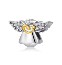 Charm Perle 925 Silber Engel
