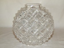 Glas Vase Hochrelief WABEN