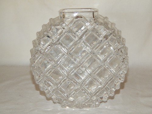 Glas vase hochrelief waben - hochrelief,