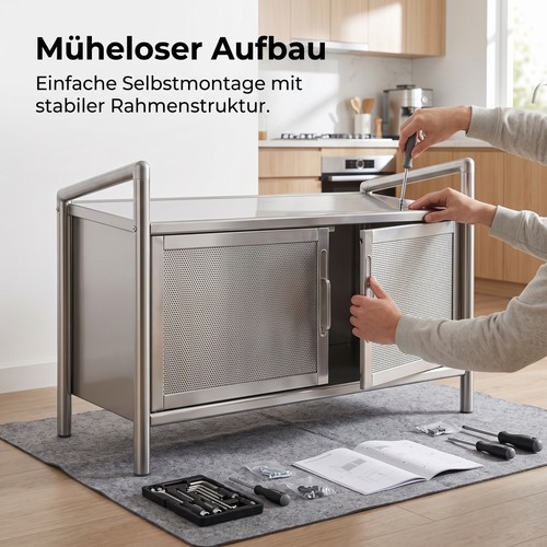 Küchen unterschrank metall - unterschrank,