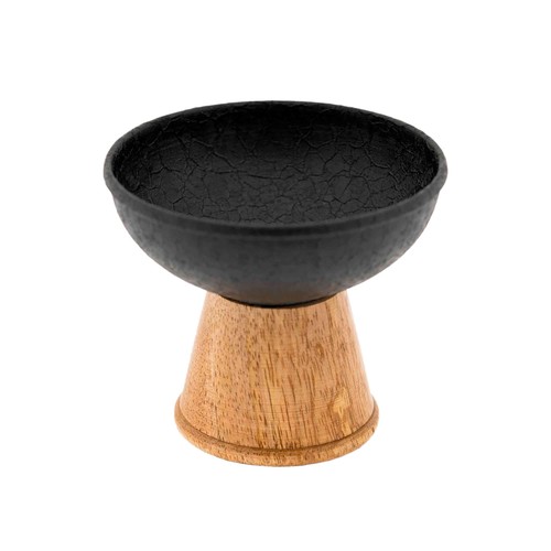 Räucherkelch eisen holz cm - eisen,