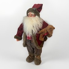 Deko Figur Weihnachtsmann Nikolaus Weihnachten Santa Groß 70 cm Vintage