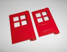 Lego (3861) 2 Haustüren 1x4x5, in rot aus 6494 374 10014 1966 4954 6364 6383