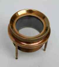 Glas Lupe Stativ Messing Antik