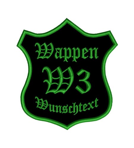 Aufnäher wappenform - aufnäher,