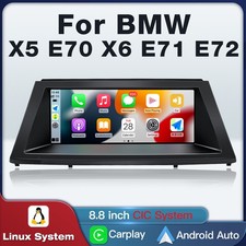 8.8" AUTO Display CarPlay LINUX Autoradio GPS Navi BT für BMW X5 E70 X6 E71 CIC