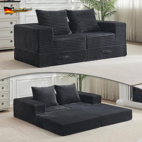 Schlafsofa sitzer ausziehbar - schlafsofa, 2-sitzer