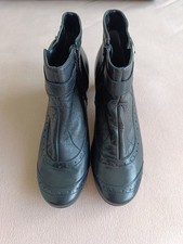 NEU! Designer Damen Stiefeletten, Schwarz, Echtleder, Gr. 6 (39)