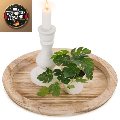Hanobe kerzenhalter holz runde - hanobe,