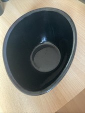 Pflanzschale Oval schwarz. 11 cm. hoch. 20x15 cm  Durchmesser.