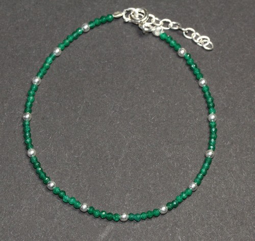 Armband silber 925 smaragd - silber,