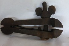 alte ? Schraubklemme Klemmbacken Feilkloben Handschraubstock Hand Schraubzwinge