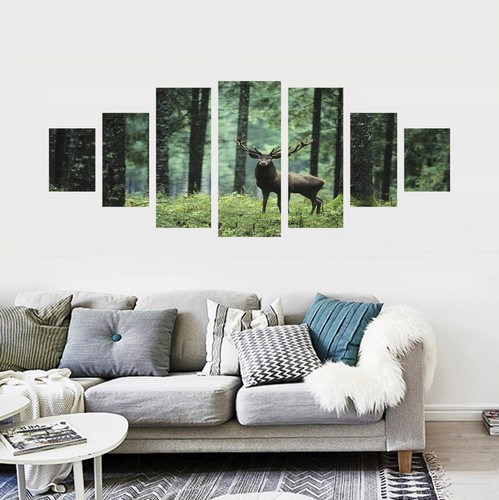 Wald hirsch 140 ungerahmt - 3d,