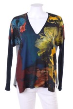 ZARA Longsleeve-Shirt Blumen Print M multicolor